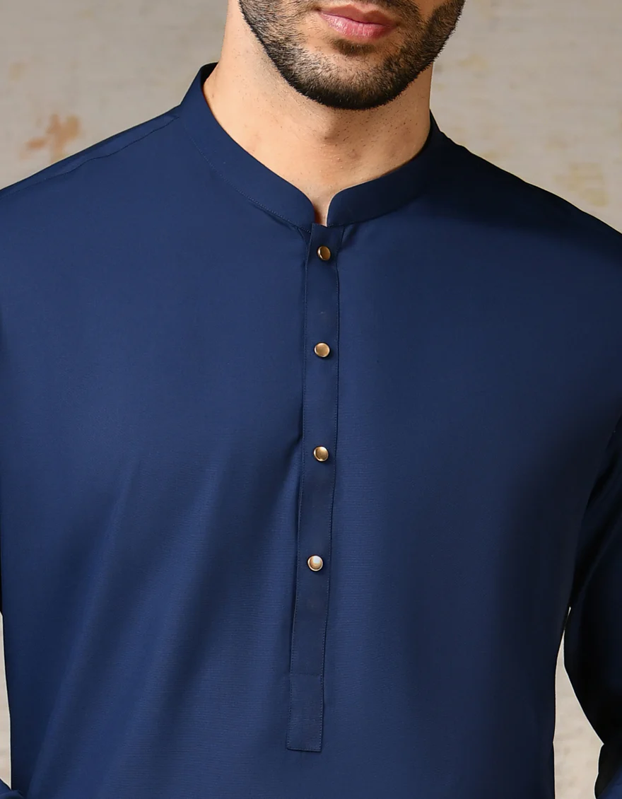 BLUE BLENDED KAMEEZ SHALWAR | JJKS-S-47190/S24/JJ8729-PL - Image 3