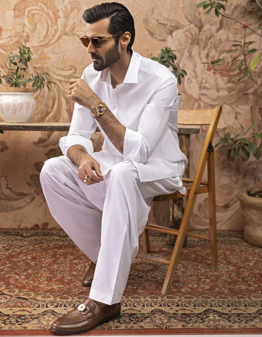 WHITE KAMEEZ SHALWAR | JJKS-S-US-30727-R10-AP/S22/JJ7567-PN - Image 2