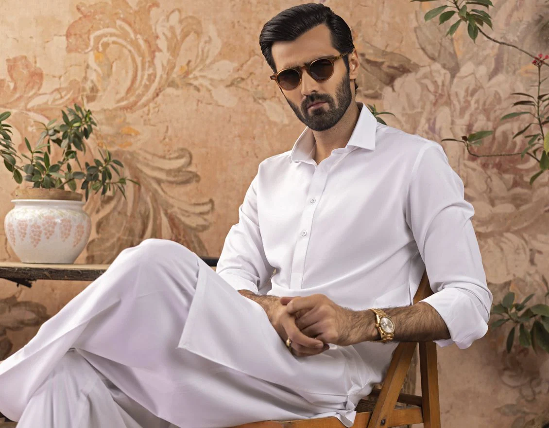 WHITE KAMEEZ SHALWAR | JJKS-S-US-30727-R10-AP/S22/JJ7567-PN - Image 3