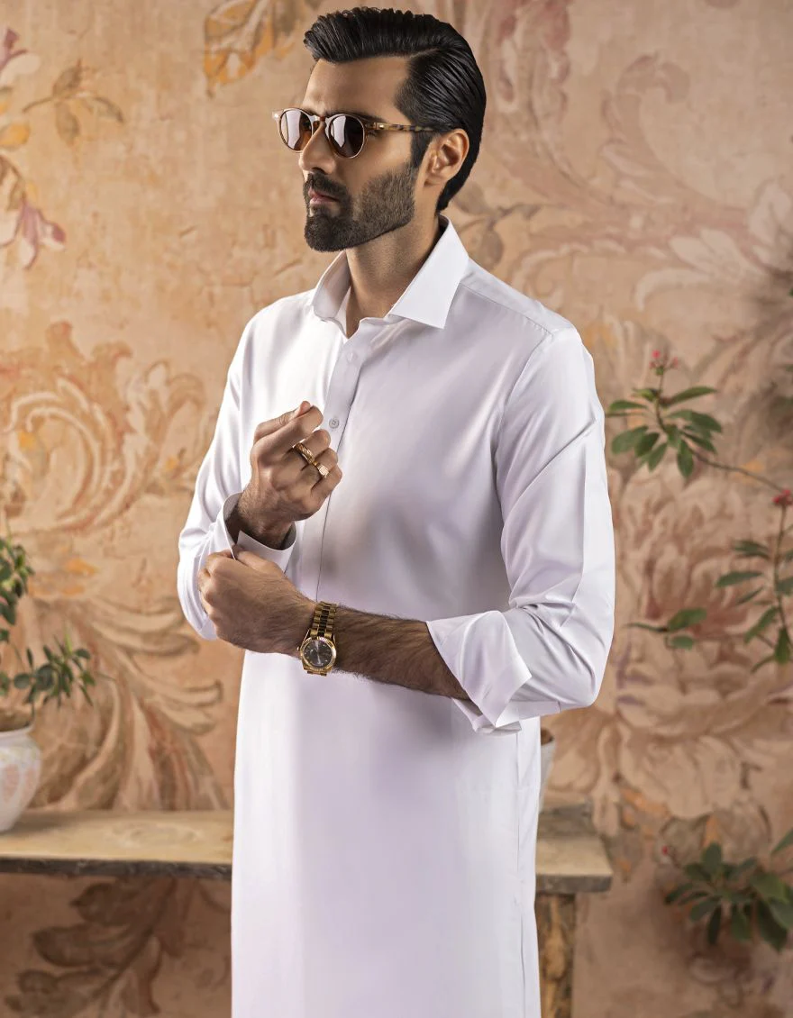 WHITE KAMEEZ SHALWAR | JJKS-S-US-30727-R10-AP/S22/JJ7567-PN - Image 5