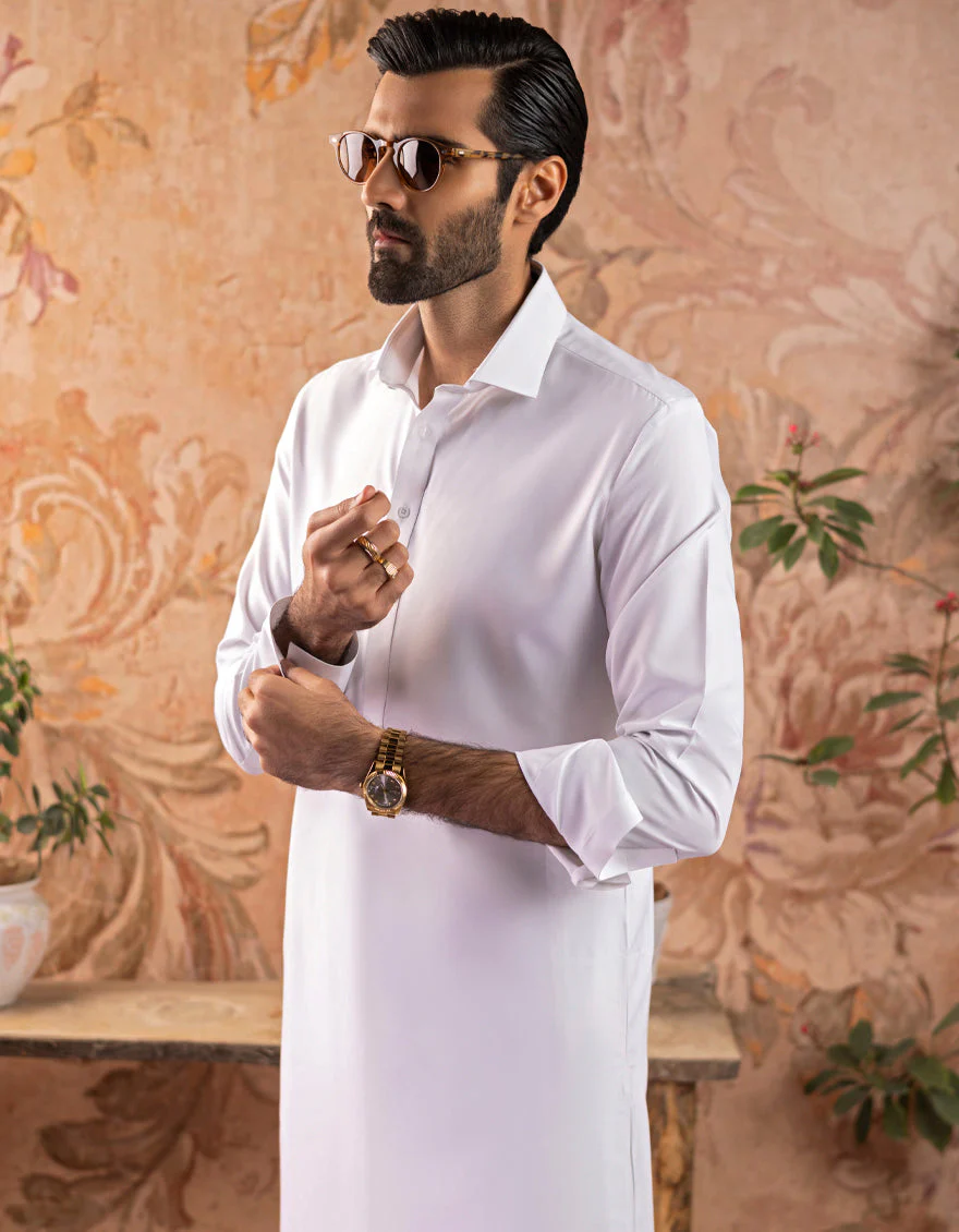WHITE BLENDED WHITE KAMEEZ SHALWAR | JJKS-S-US-30727-R14-AP/S23/JJ8732-PN - Image 4
