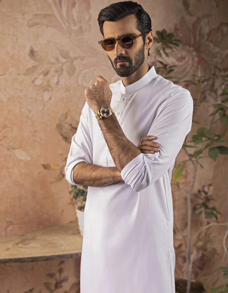 WHITE KAMEEZ SHALWAR | JJKS-S-US-30728-R10-AP/S22/JJ7567-PN - Image 4