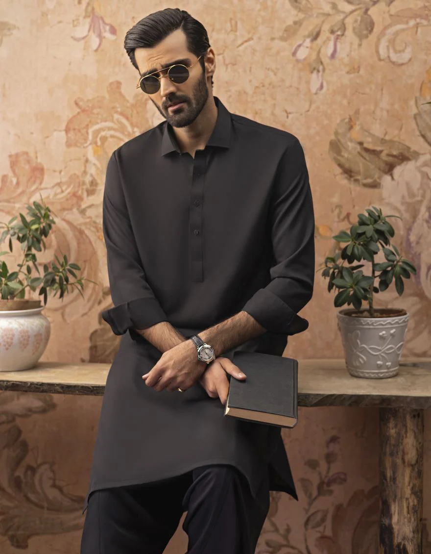 BLACK KAMEEZ SHALWAR | JJKS-S-US-30729-R15-AP/S22/JJ7565-PN - Image 2
