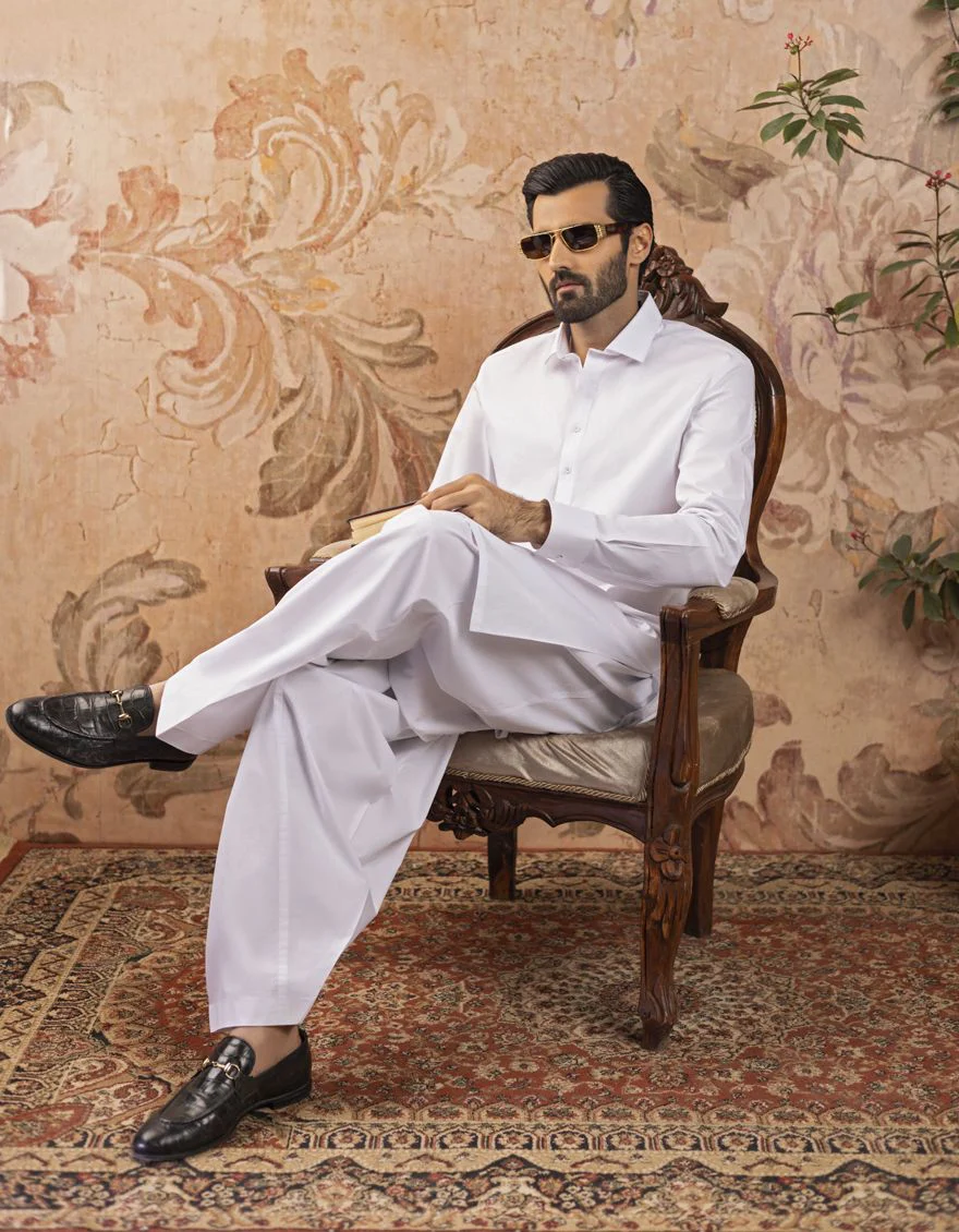 WHITE KAMEEZ SHALWAR | JJKS-S-US-30731-R10-AP/S22/JJ6922-PN - Image 2