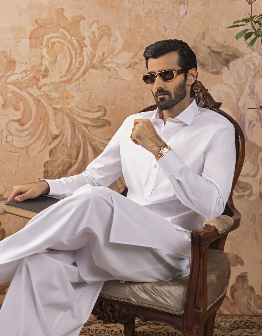 WHITE KAMEEZ SHALWAR | JJKS-S-US-30731-R10-AP/S22/JJ6922-PN - Image 3