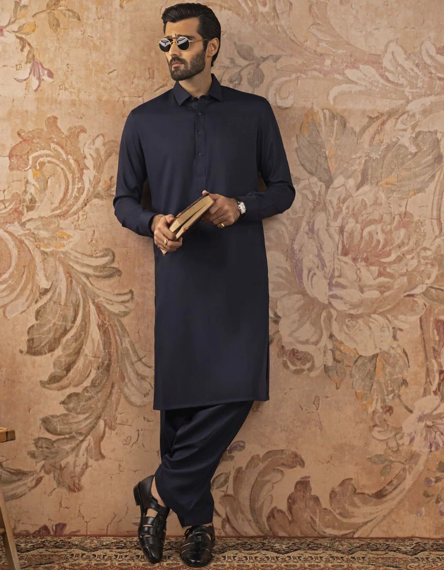 BLUE KAMEEZ SHALWAR | JJKS-S-US-30779-R14-AP/S22/JJ7565-PN - Image 3