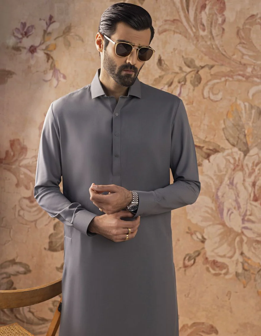 GREY KAMEEZ SHALWAR | JJKS-S-US-30820-R13-AP/S22/JJ7565-PN - Image 2