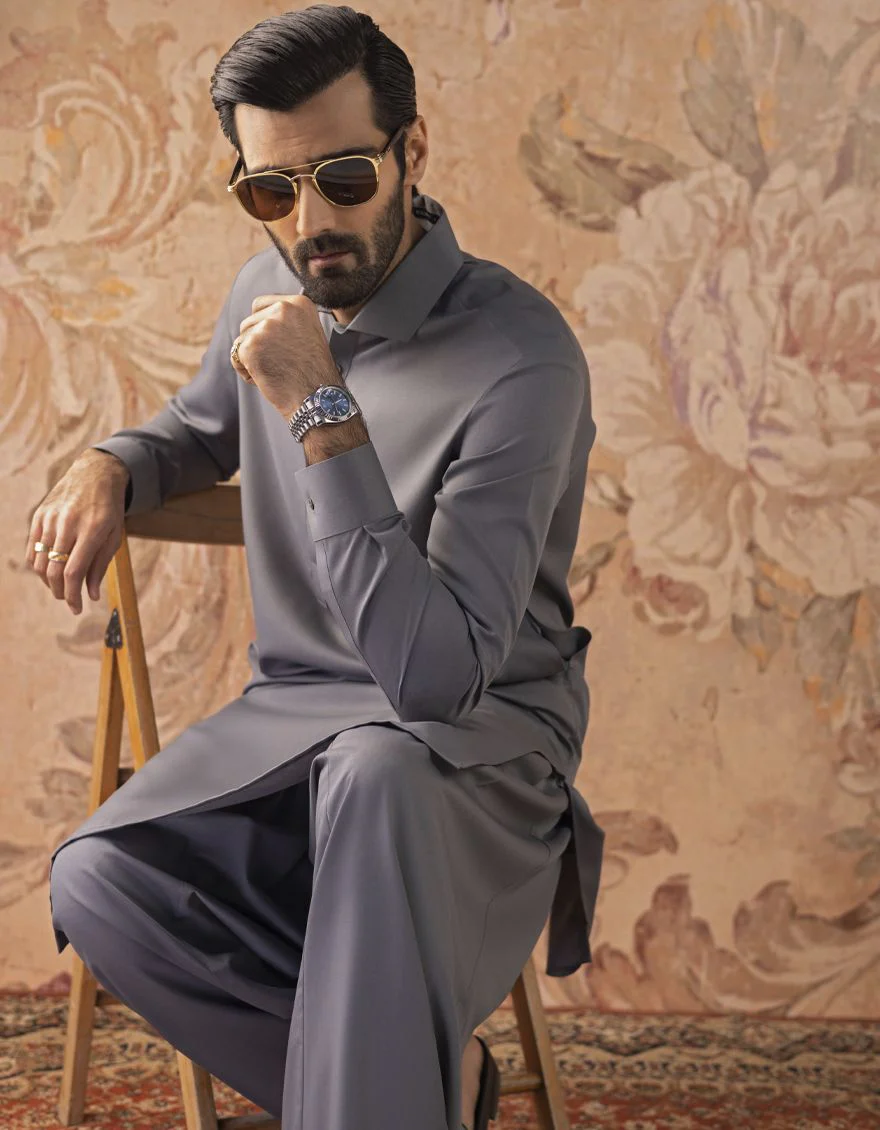 GREY KAMEEZ SHALWAR | JJKS-S-US-30820-R13-AP/S22/JJ7565-PN - Image 3