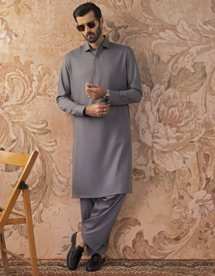 GREY KAMEEZ SHALWAR | JJKS-S-US-30820-R13-AP/S22/JJ7565-PN - Image 4