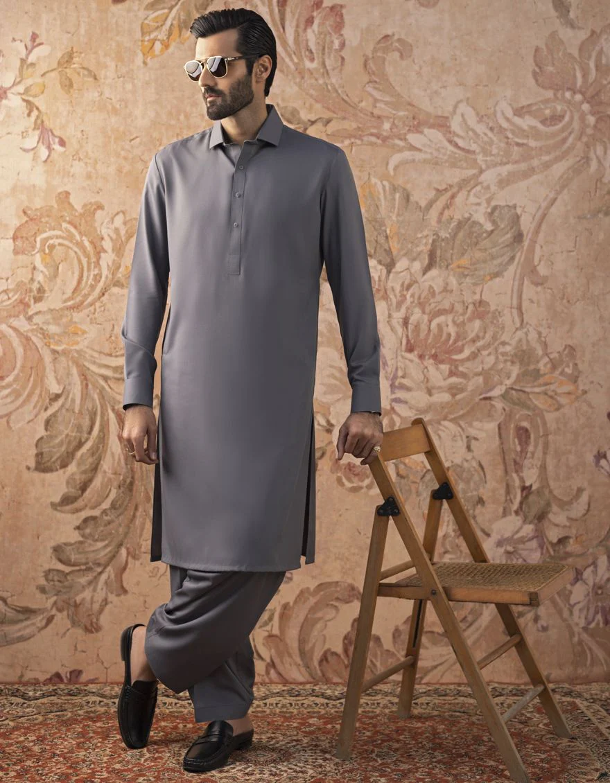 GREY KAMEEZ SHALWAR | JJKS-S-US-30820-R13-AP/S22/JJ7565-PN - Image 5