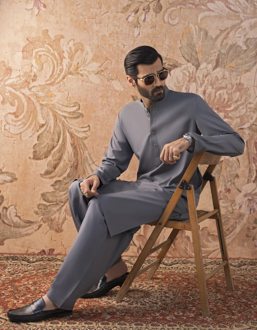 GREY KAMEEZ SHALWAR | JJKS-S-US-30821-R13-AP/S22/JJ7565-PN - Image 4