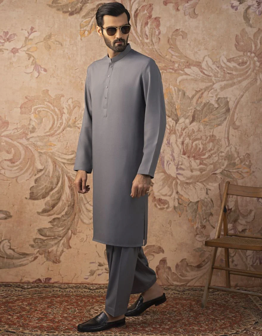 GREY KAMEEZ SHALWAR | JJKS-S-US-30821-R13-AP/S22/JJ7565-PN - Image 5
