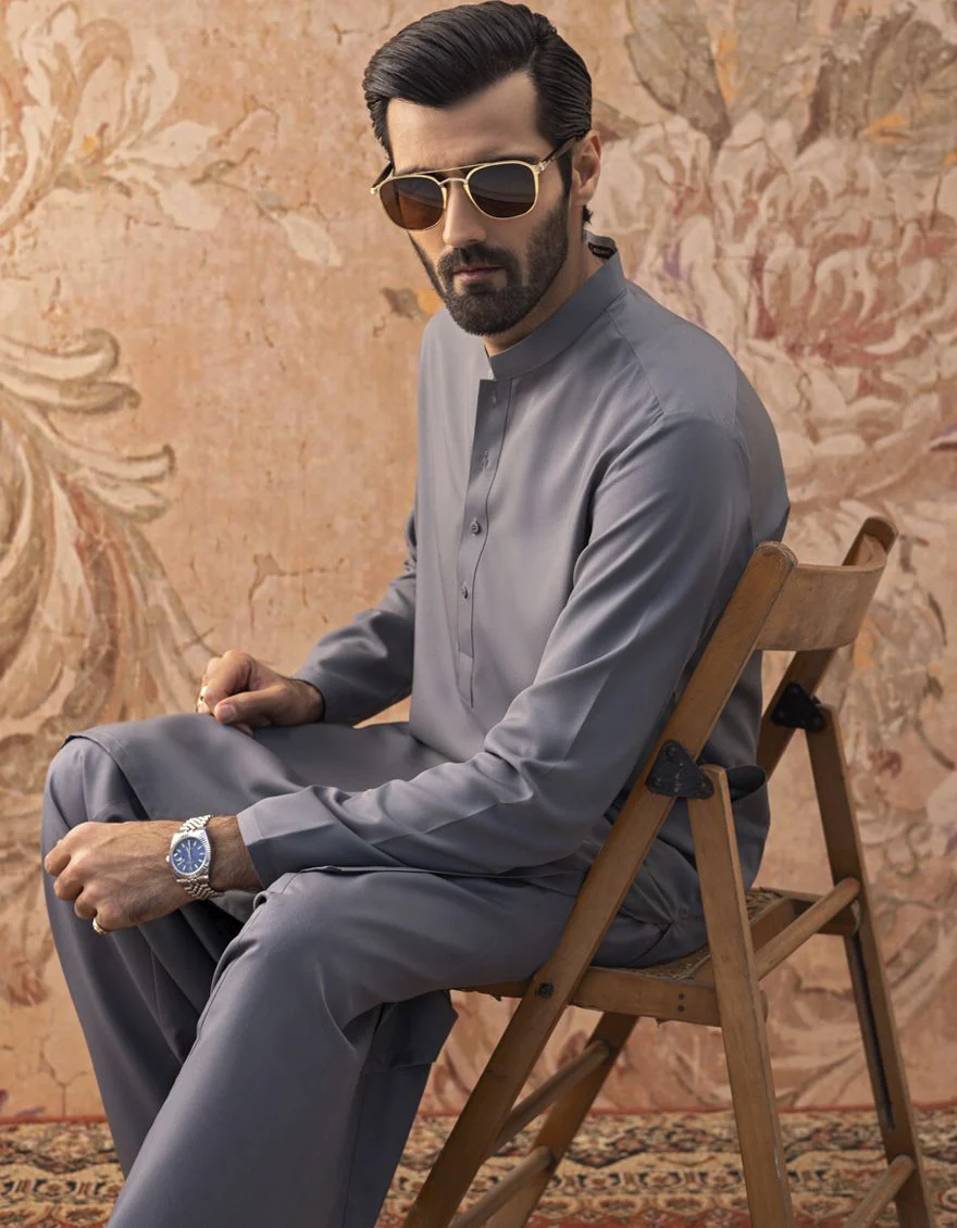 GREY KAMEEZ SHALWAR | JJKS-S-US-30821-R13-AP/S22/JJ7565-PN - Image 6