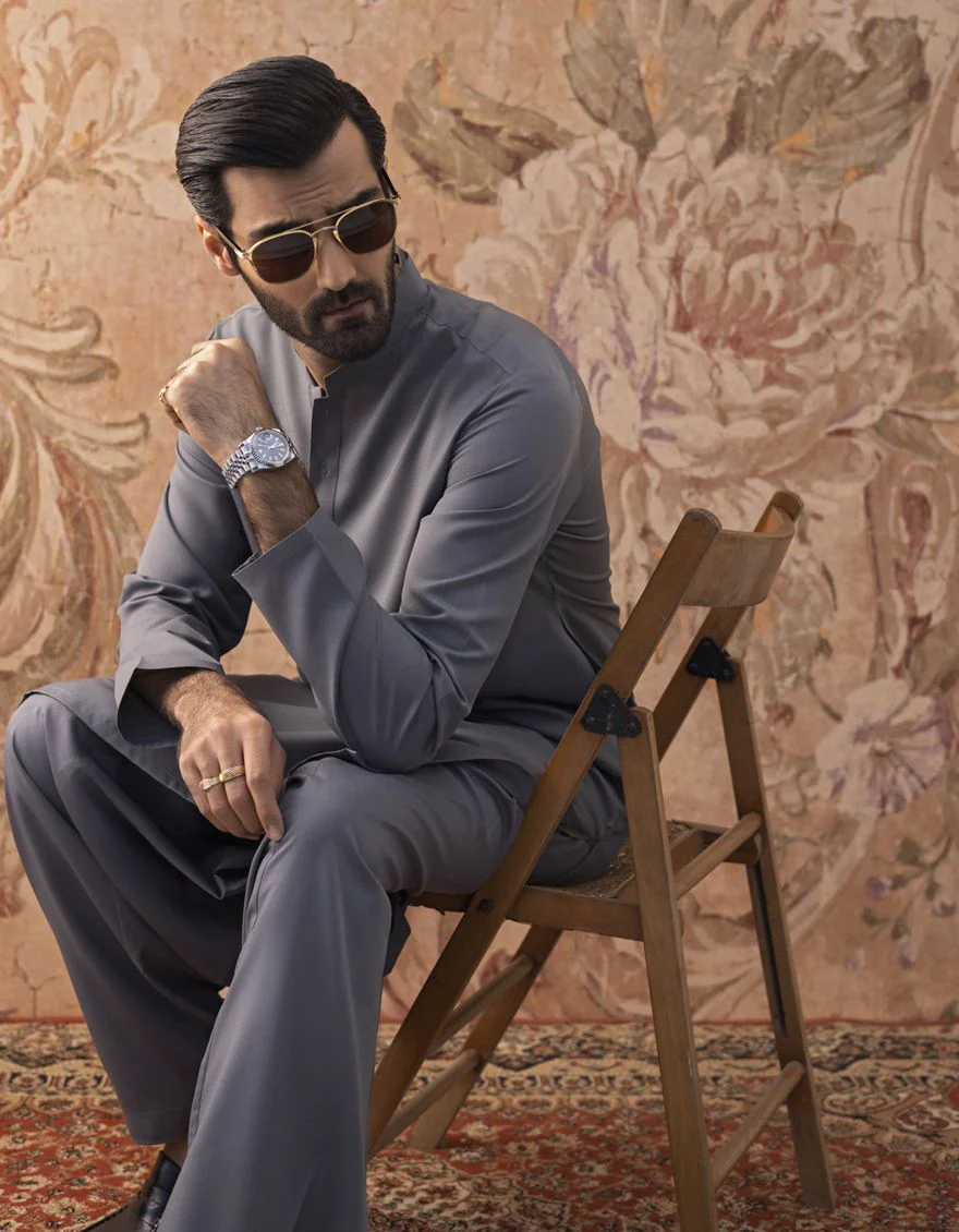 GREY KAMEEZ SHALWAR | JJKS-S-US-30821-R13-AP/S22/JJ7565-PN - Image 7