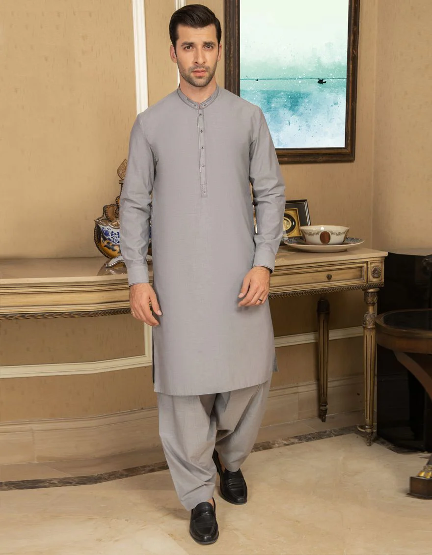 MUD GREY KAMEEZ SHALWAR | JJKS-S-US-31104/S20/JJ6970
