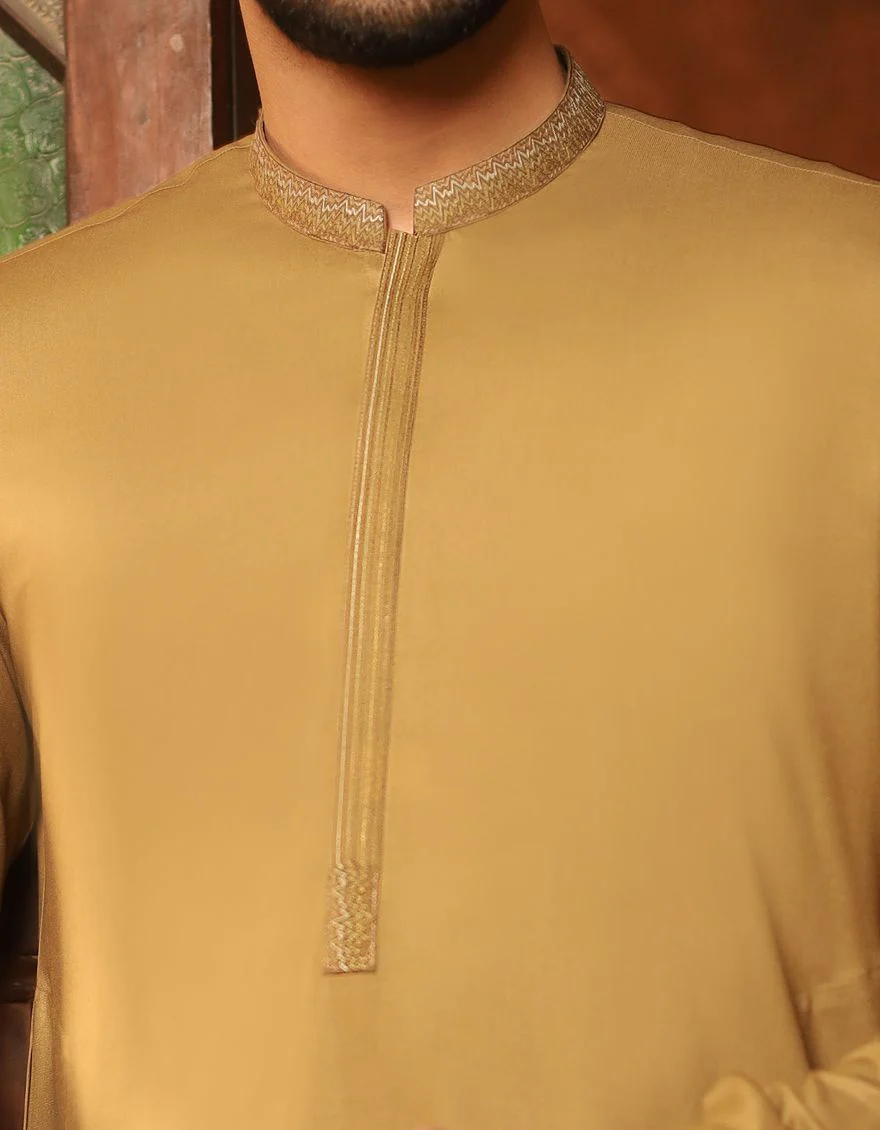 OLIVE KAMEEZ SHALWAR | JJKS-S-US-31124/S21/JJ6531 - Image 2