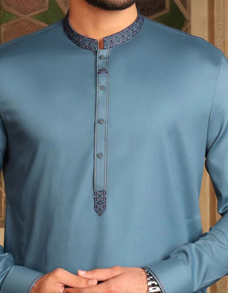 EMERALD GREEN KAMEEZ SHALWAR | JJKS-S-US-31126/S21/JJ6962 - Image 3