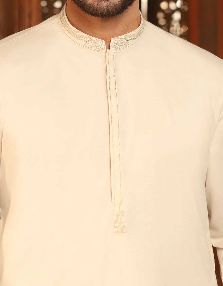 CREAM KAMEEZ SHALWAR | JJKS-S-US-31135/S21/JJ6816 - Image 2