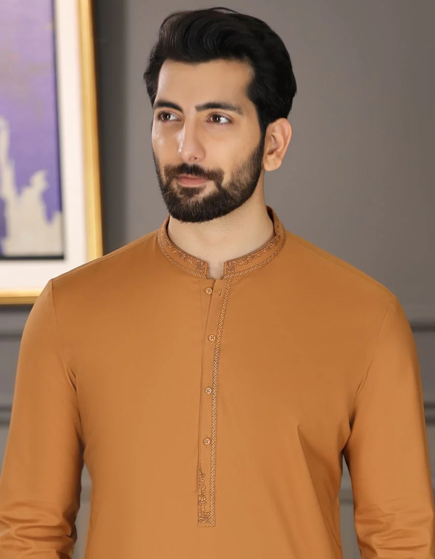 RUST KAMEEZ SHALWAR | JJKS-S-US-31167/S21/JJ6986 - Image 2