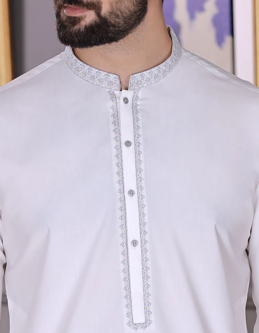 OFF WHITE KAMEEZ SHALWAR | JJKS-S-US-31170/S21/JJ7255 - Image 3
