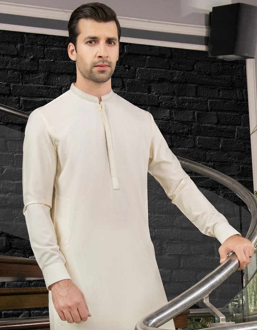 CREAM KAMEEZ SHALWAR | JJKS-S-US-31176/S21/JJ7324-SF - Image 2