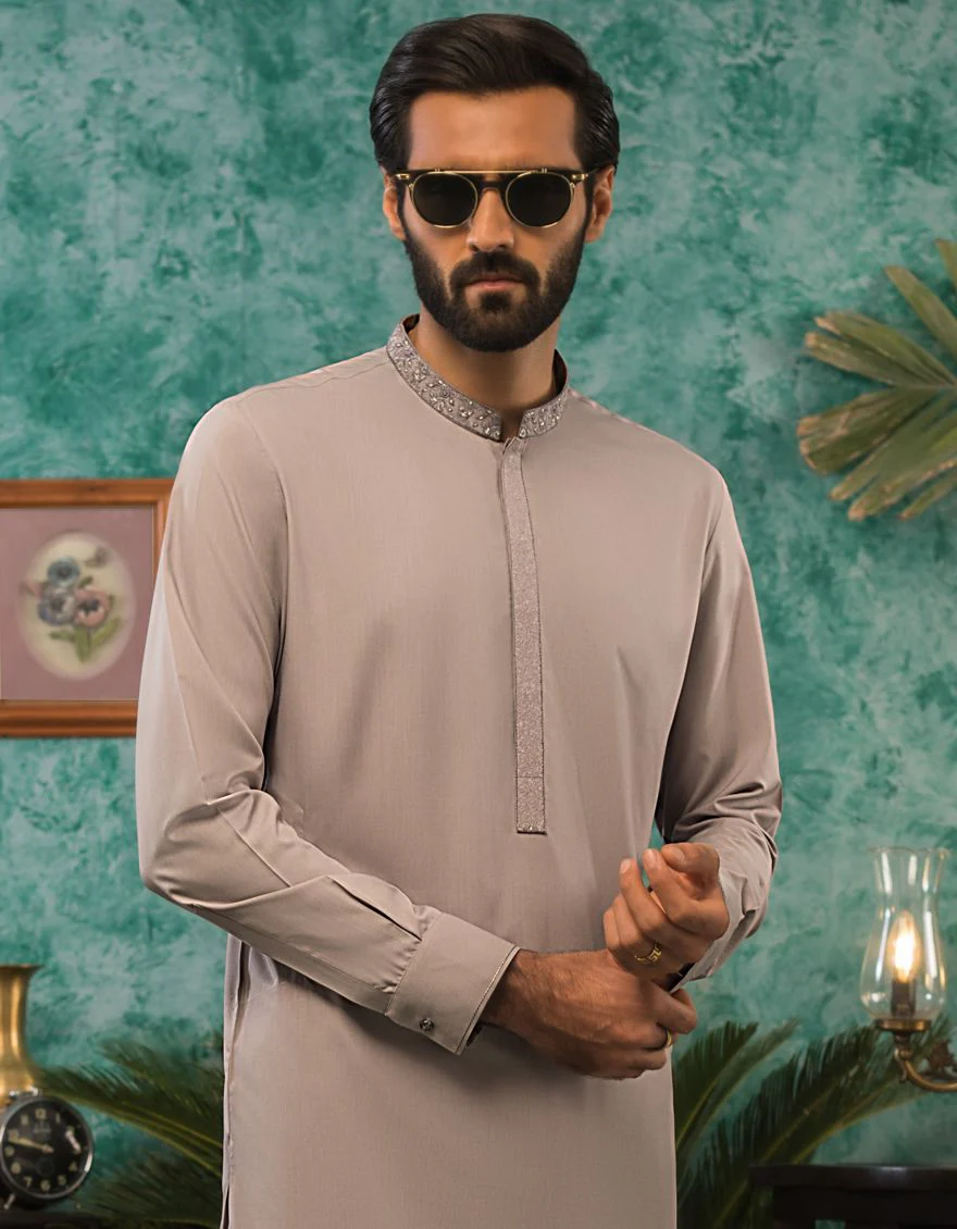 GREY KAMEEZ SHALWAR | JJKS-S-US-31178/S21/JJ7324-SF - Image 3