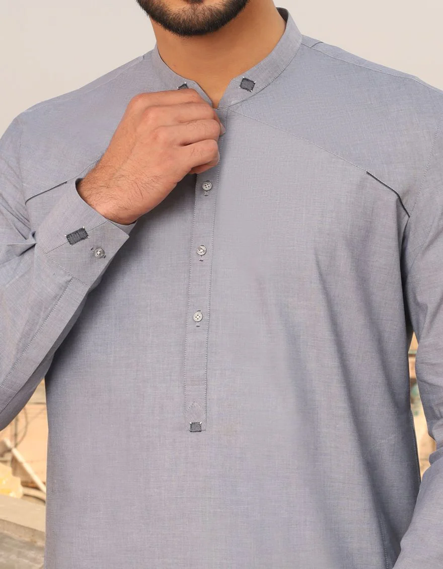 BLUISH GREY KAMEEZ SHALWAR | JJKS-S-US-32438/S20/JJ7069 - Image 2