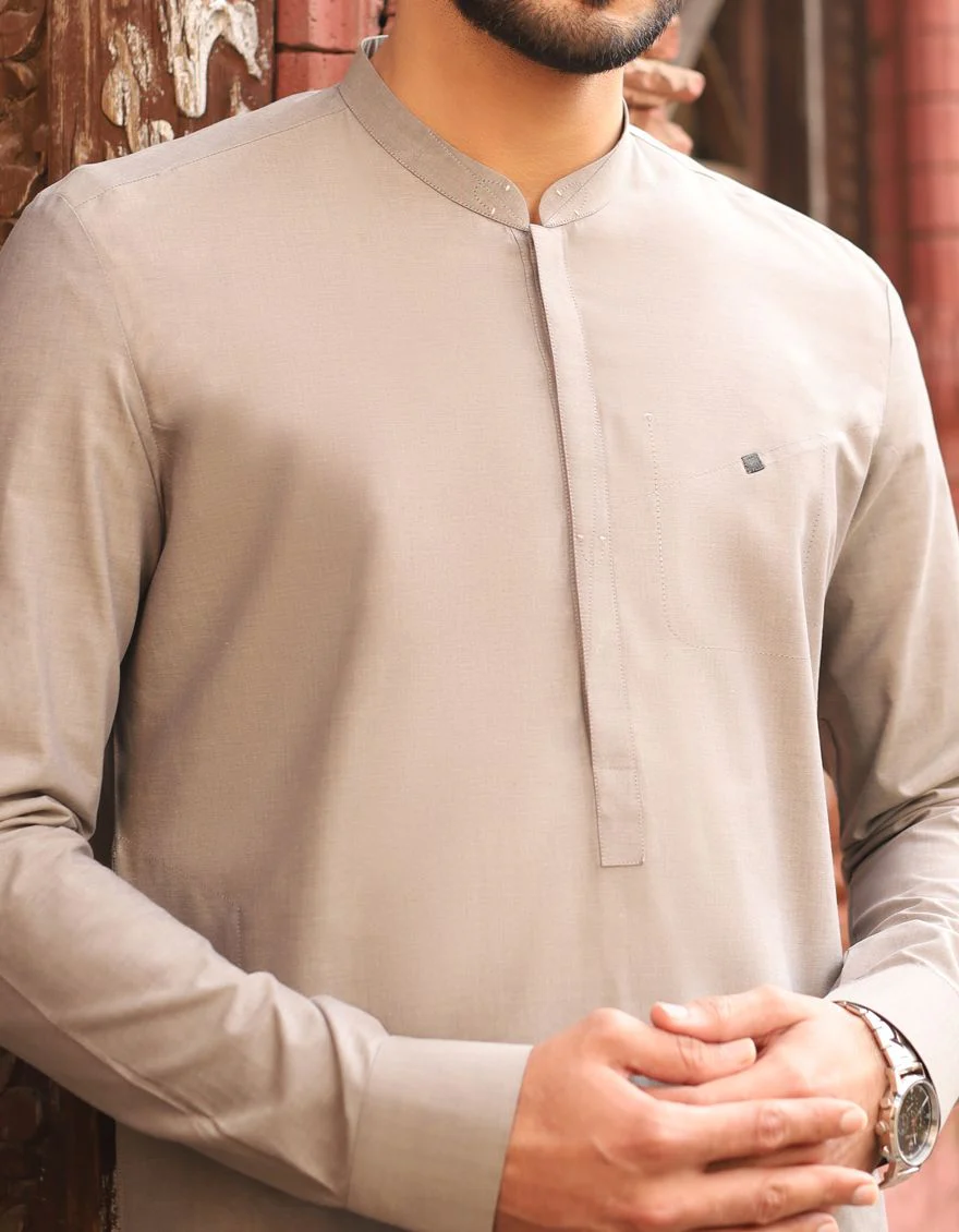 STONE GREY KAMEEZ SHALWAR | JJKS-S-US-32439/S20/JJ6970 - Image 3