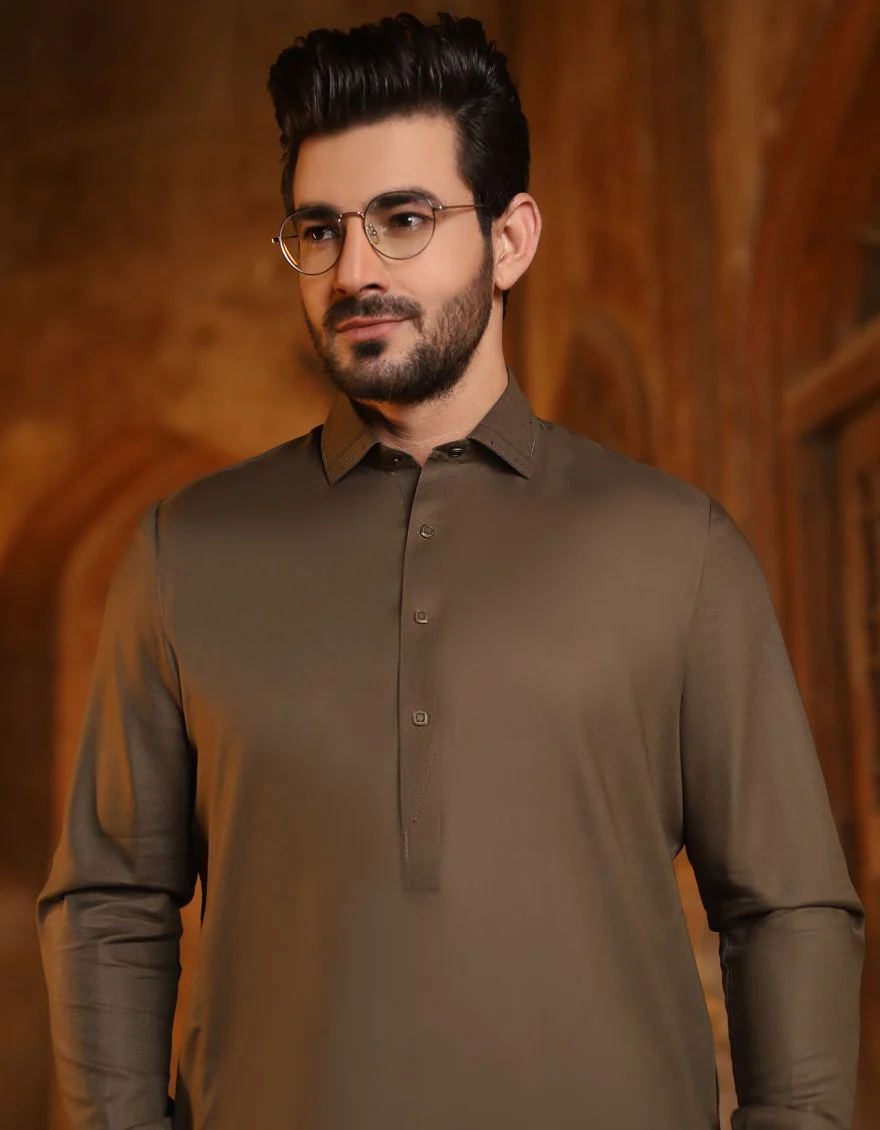 ANTIQUE GOLD KAMEEZ SHALWAR | JJKS-S-US-32450/S21/JJ6957 - Image 2