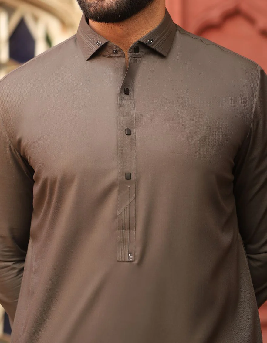DARK GREY KAMEEZ SHALWAR | JJKS-S-US-32454/S21/JJ6877 - Image 3