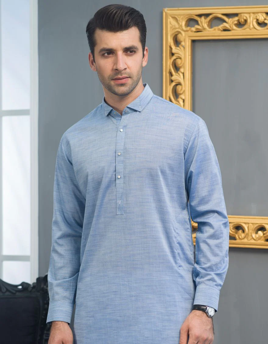 LIGHT BLUE KAMEEZ SHALWAR | JJKS-S-US-32489/S21/JJ7115-CL - Image 3