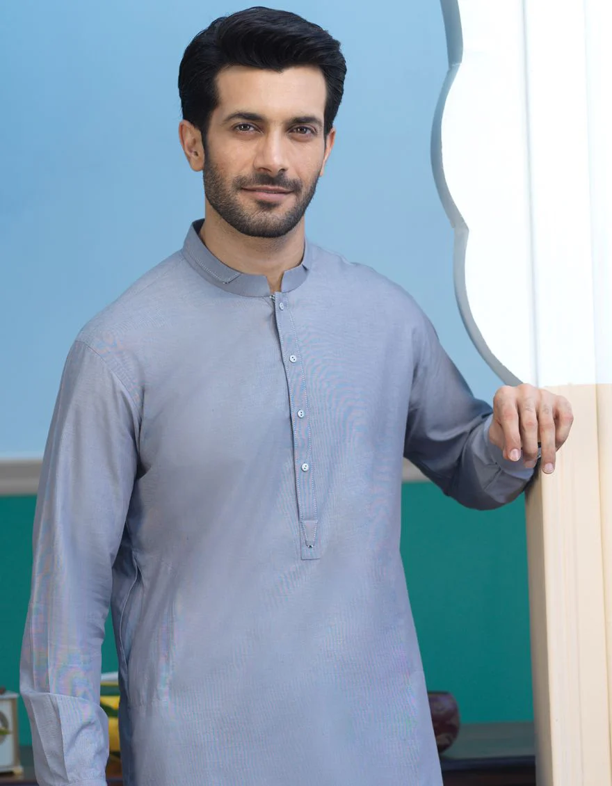 GREY KAMEEZ SHALWAR | JJKS-S-US-32498/S21/JJ7236-EX - Image 3