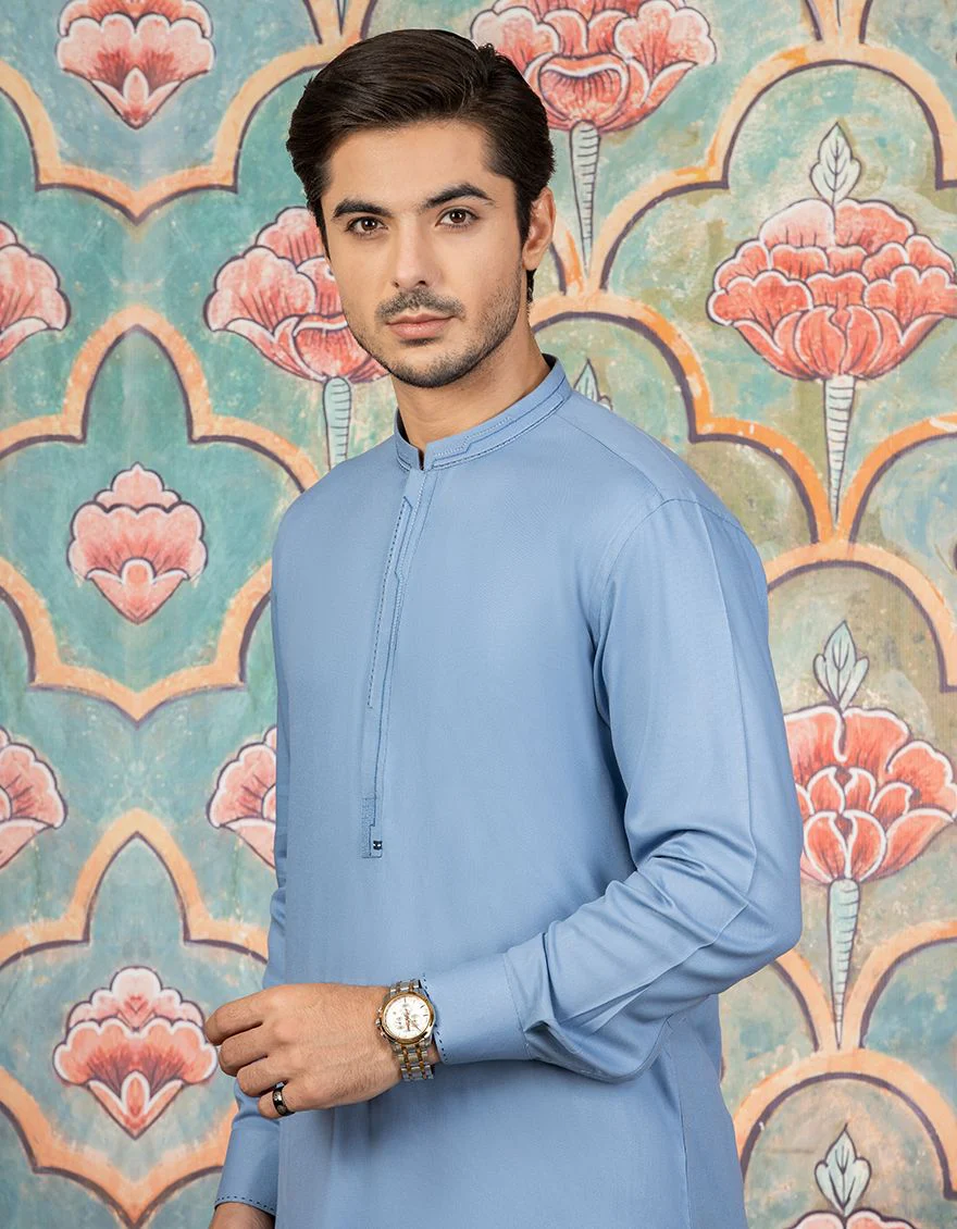 LIGHT BLUE KAMEEZ SHALWAR | JJKS-S-US-32501/S21/JJ7051-EX - Image 2