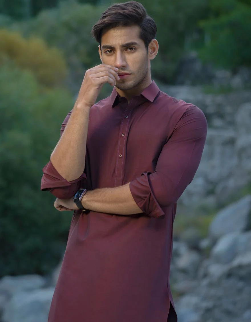 RUST KAMEEZ SHALWAR | JJKS-S-US-32510/S21/JJ7237-CL - Image 2