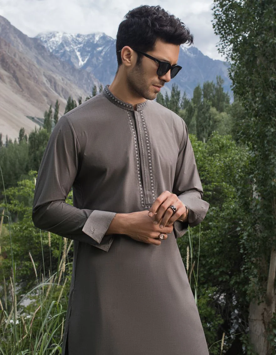 SAGE GREY KAMEEZ SHALWAR | JJKS-S-US-32511/S21/JJ7180-SF - Image 2