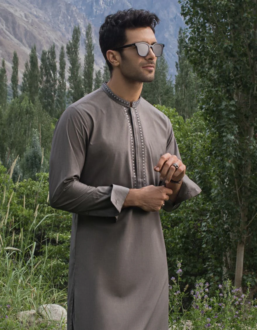 SAGE GREY KAMEEZ SHALWAR | JJKS-S-US-32511/S21/JJ7180-SF - Image 3