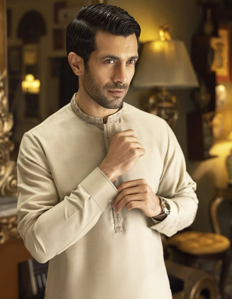LIGHT OLIVE KAMEEZ SHALWAR | JJKS-S-US-32531/S22/JJ7410-SF - Image 4