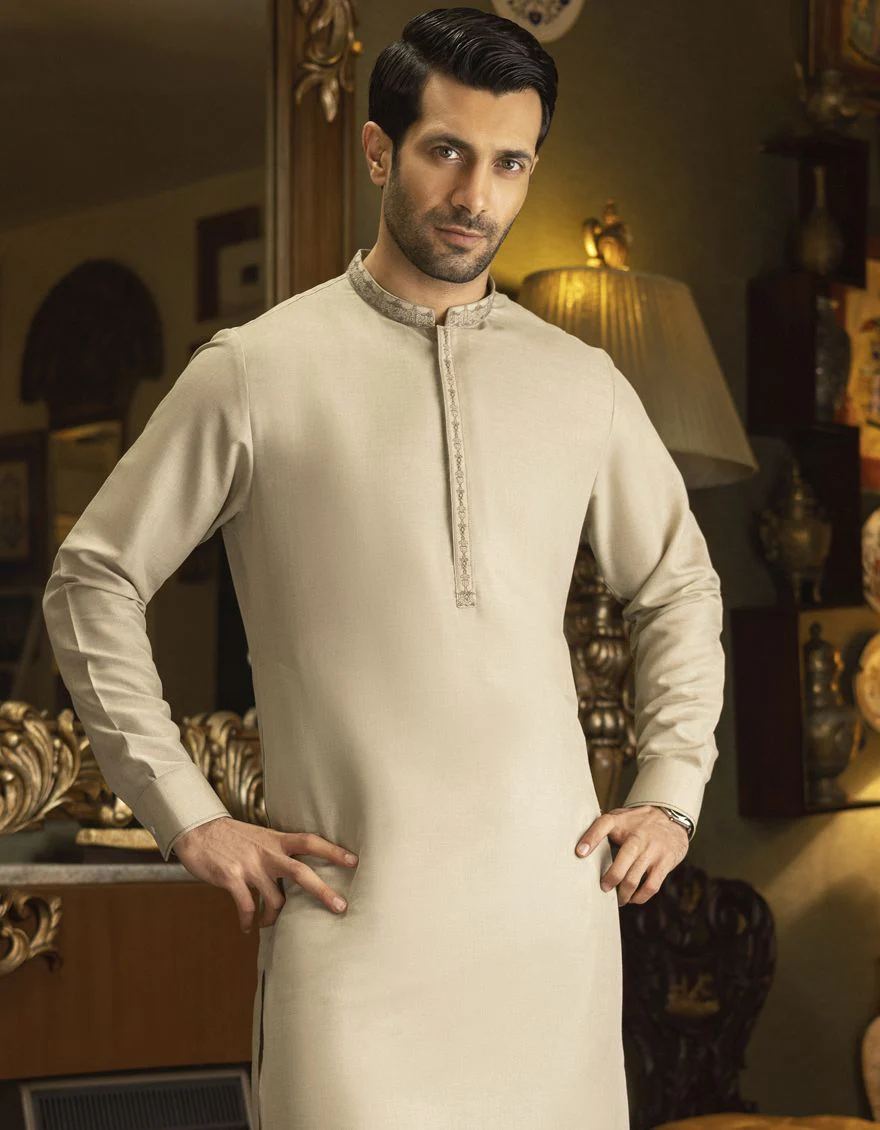 LIGHT OLIVE KAMEEZ SHALWAR | JJKS-S-US-32531/S22/JJ7410-SF - Image 5