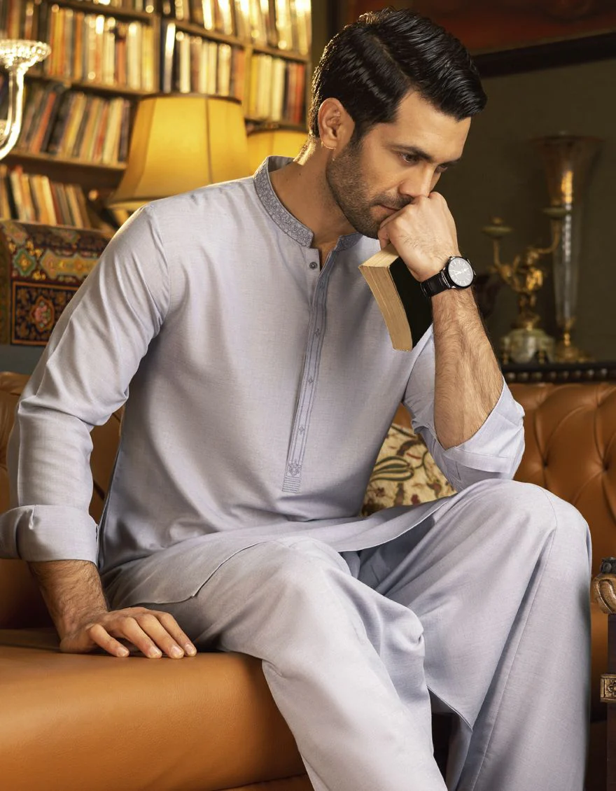 BLUEISH GREY KAMEEZ SHALWAR | JJKS-S-US-32532/S22/JJ7410-SF - Image 5