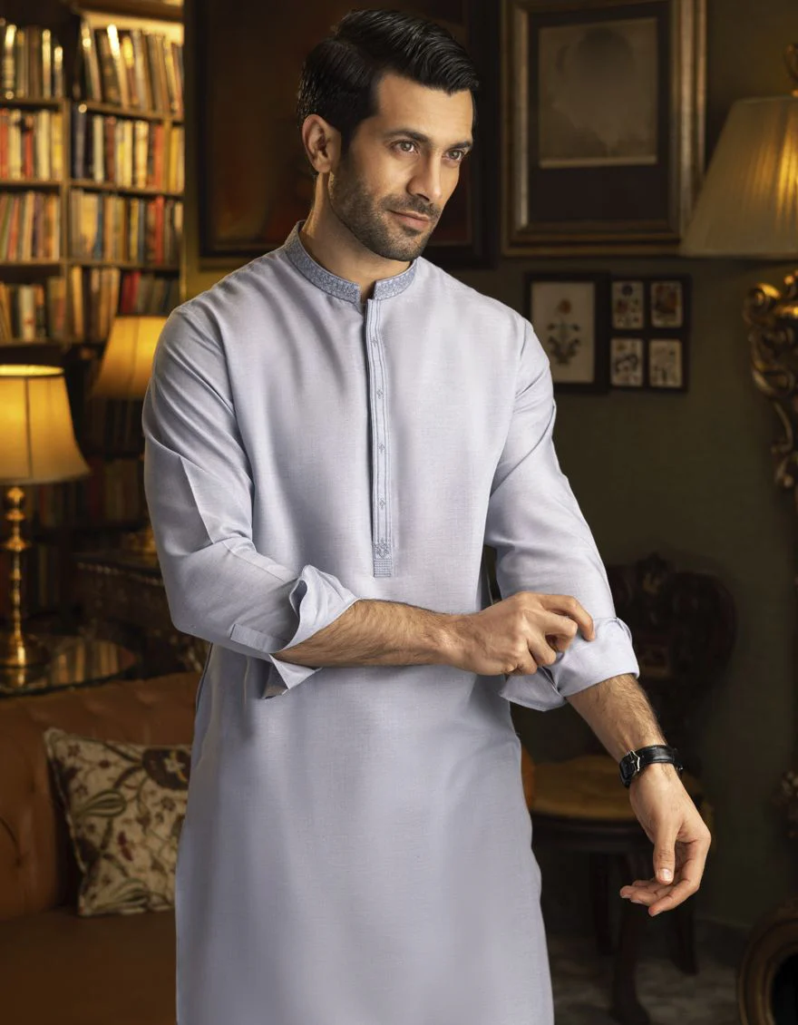 BLUEISH GREY KAMEEZ SHALWAR | JJKS-S-US-32532/S22/JJ7410-SF - Image 7