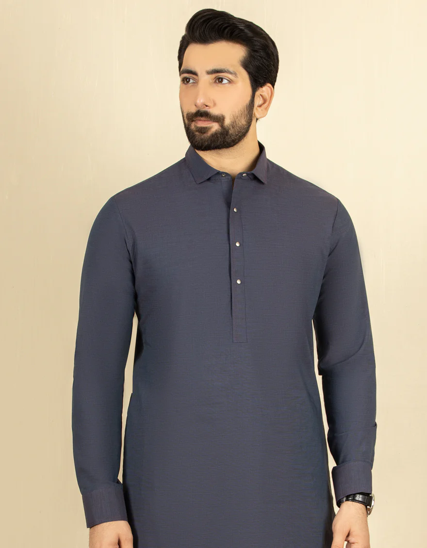 TWO TONE PURPLE COTTON KAMEEZ SHALWAR | JJKS-S-US-32592/S22/JJ7635-CL - Image 3