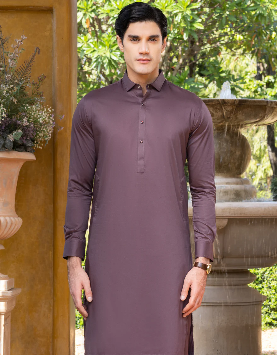 PLUM COTTON KAMEEZ SHALWAR | JJKS-S-US-32623/S23/JJ8168-CL - Image 4