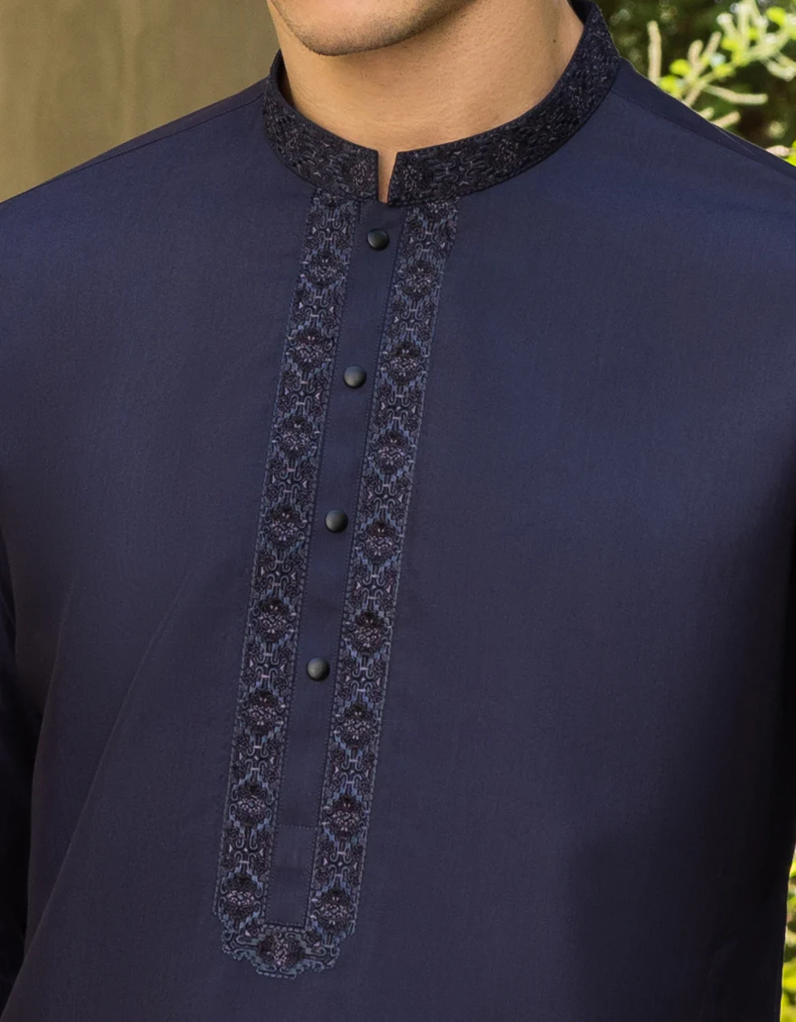 DEEP PURPLE BLENDED KAMEEZ SHALWAR | JJKS-S-US-32675/S23/JJ8173-SF - Image 2