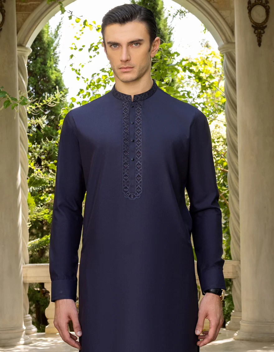 DEEP PURPLE BLENDED KAMEEZ SHALWAR | JJKS-S-US-32675/S23/JJ8173-SF - Image 4