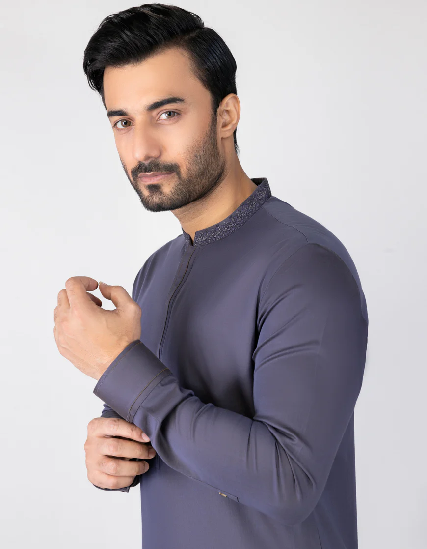 PURPLE COTTON KAMEEZ SHALWAR | JJKS-S-US-32697/S23/JJ8648-SF - Image 2