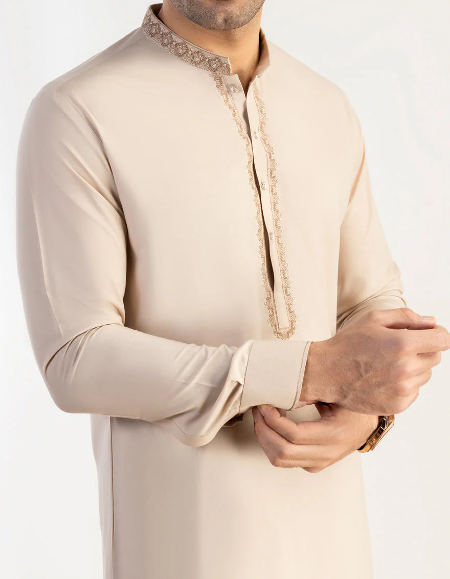 FAWN BLENDED KAMEEZ SHALWAR | JJKS-S-US-32732/S23/JJ8822-SF - Image 2