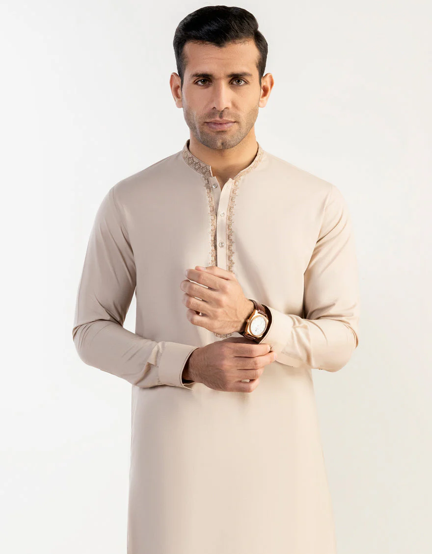 FAWN BLENDED KAMEEZ SHALWAR | JJKS-S-US-32732/S23/JJ8822-SF - Image 3
