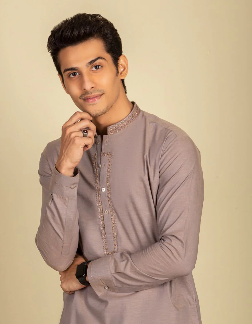 CAMEL BROWN KAMEEZ SHALWAR | JJKS-S-US-34071/S21/JJ7250-SF - Image 2