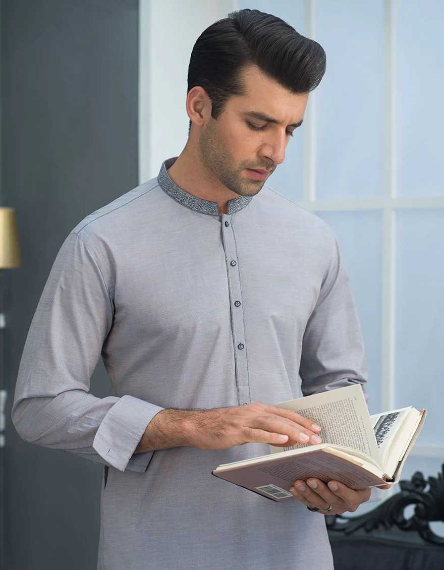 GREY KAMEEZ SHALWAR | JJKS-S-US-34072/S21/JJ7250-SF - Image 2
