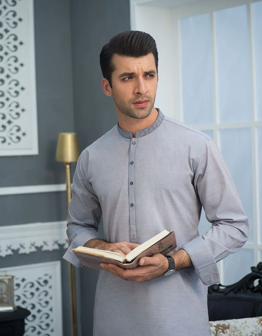 GREY KAMEEZ SHALWAR | JJKS-S-US-34072/S21/JJ7250-SF - Image 3